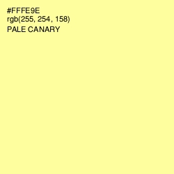 #FFFE9E - Pale Canary Color Image